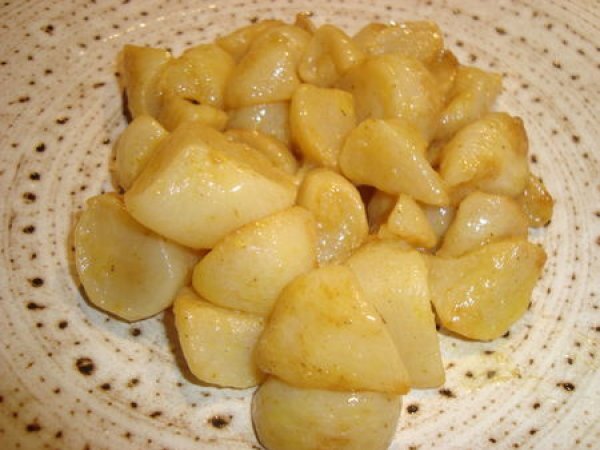Recette de navets caramélisés au miel et épices