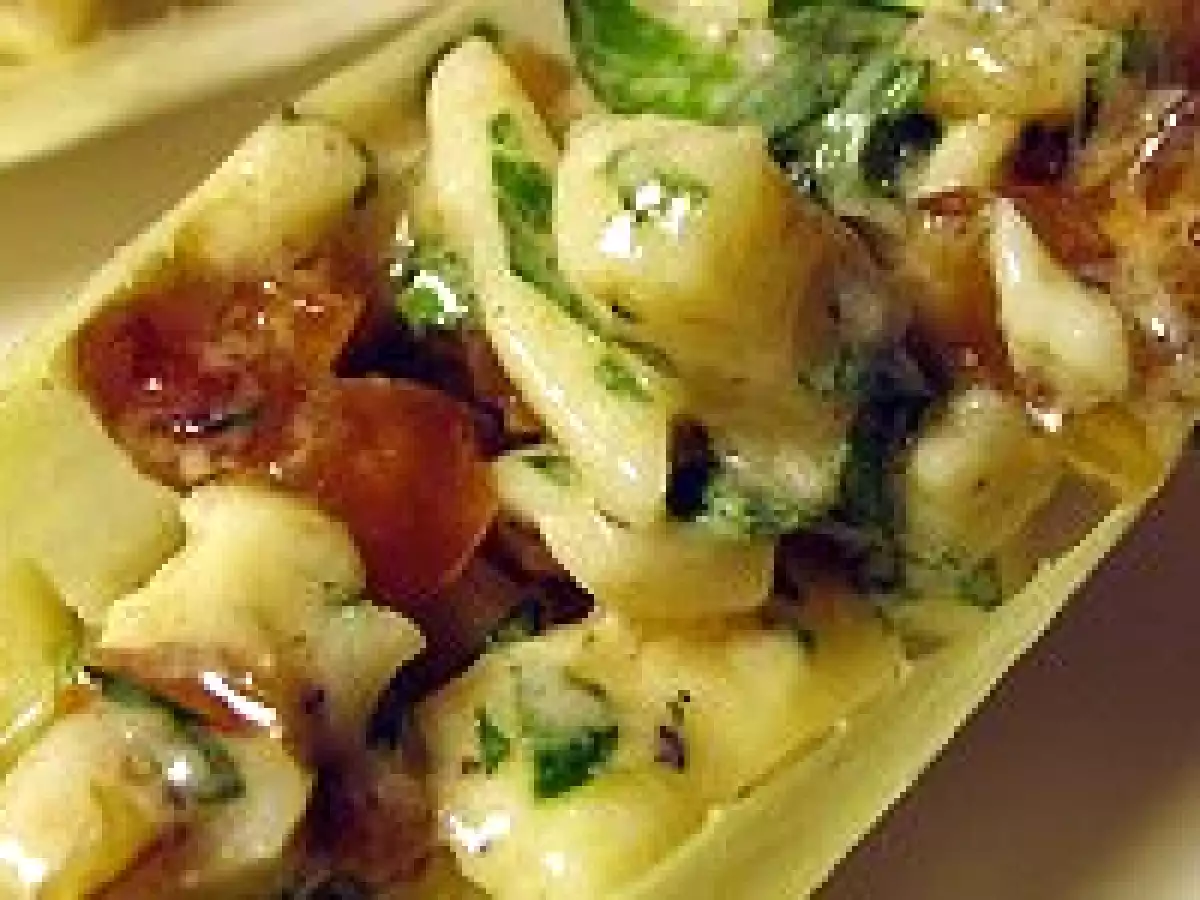 Navettes d'endives parmesan pécan