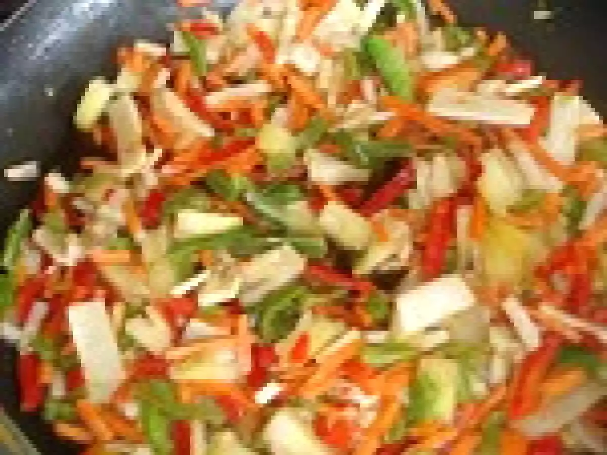 Nems asiatiques aux légumes et viandes + sauce piquante aigre douce - photo 3