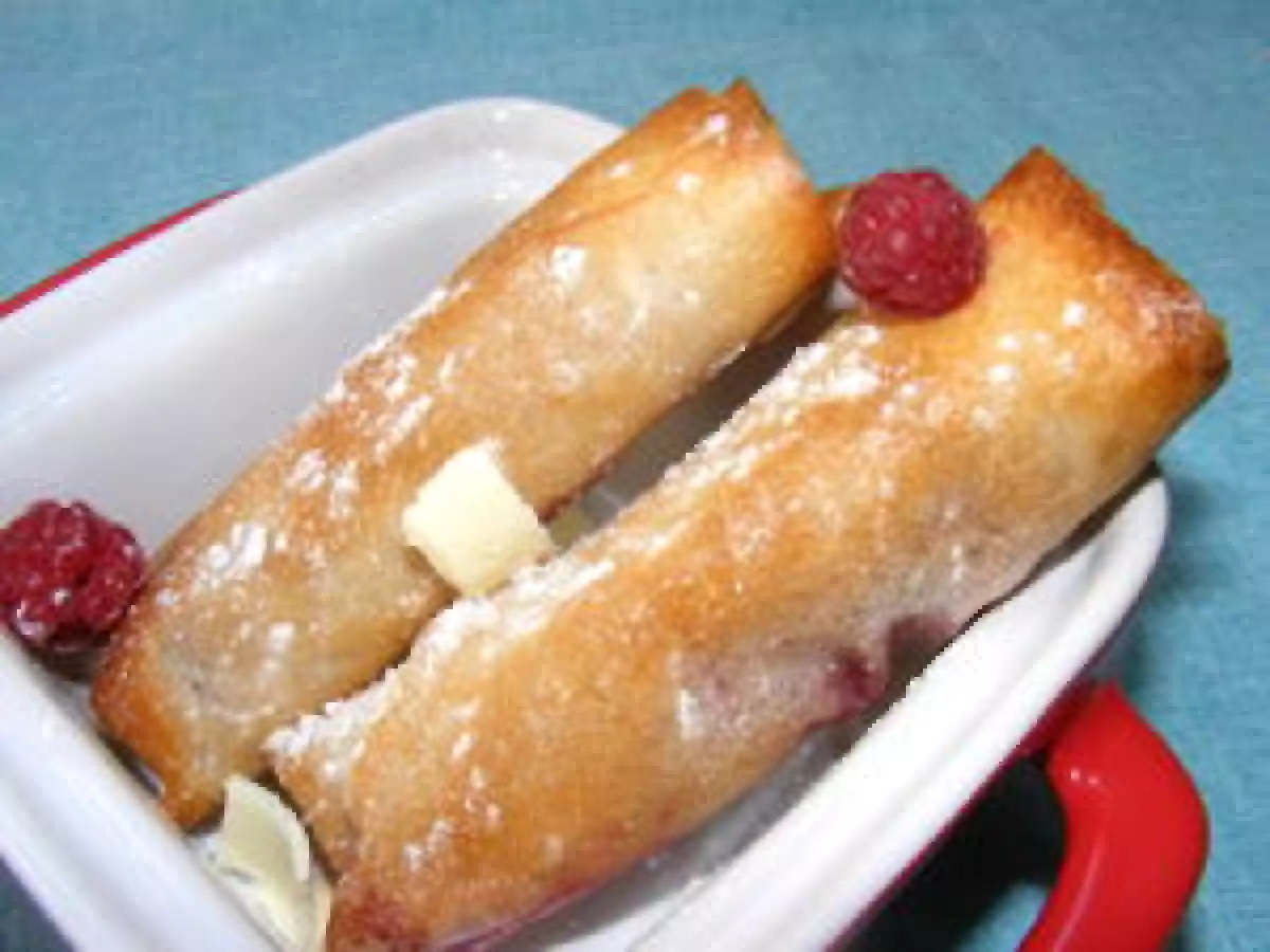 NEMS DE FRAMBOISES AU CHOCOLAT BLANC