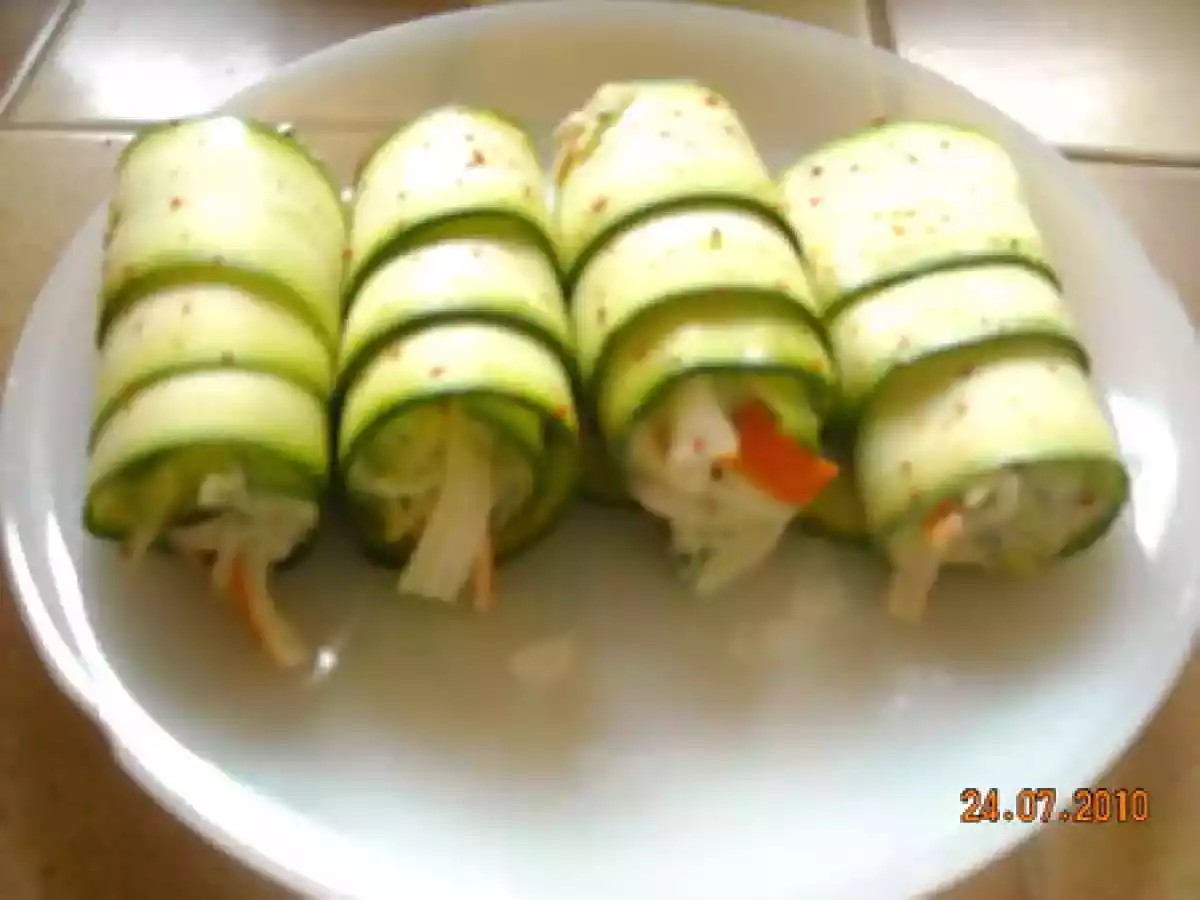 NEMS DE SURIMI DE CRABE AUX COURGETTES