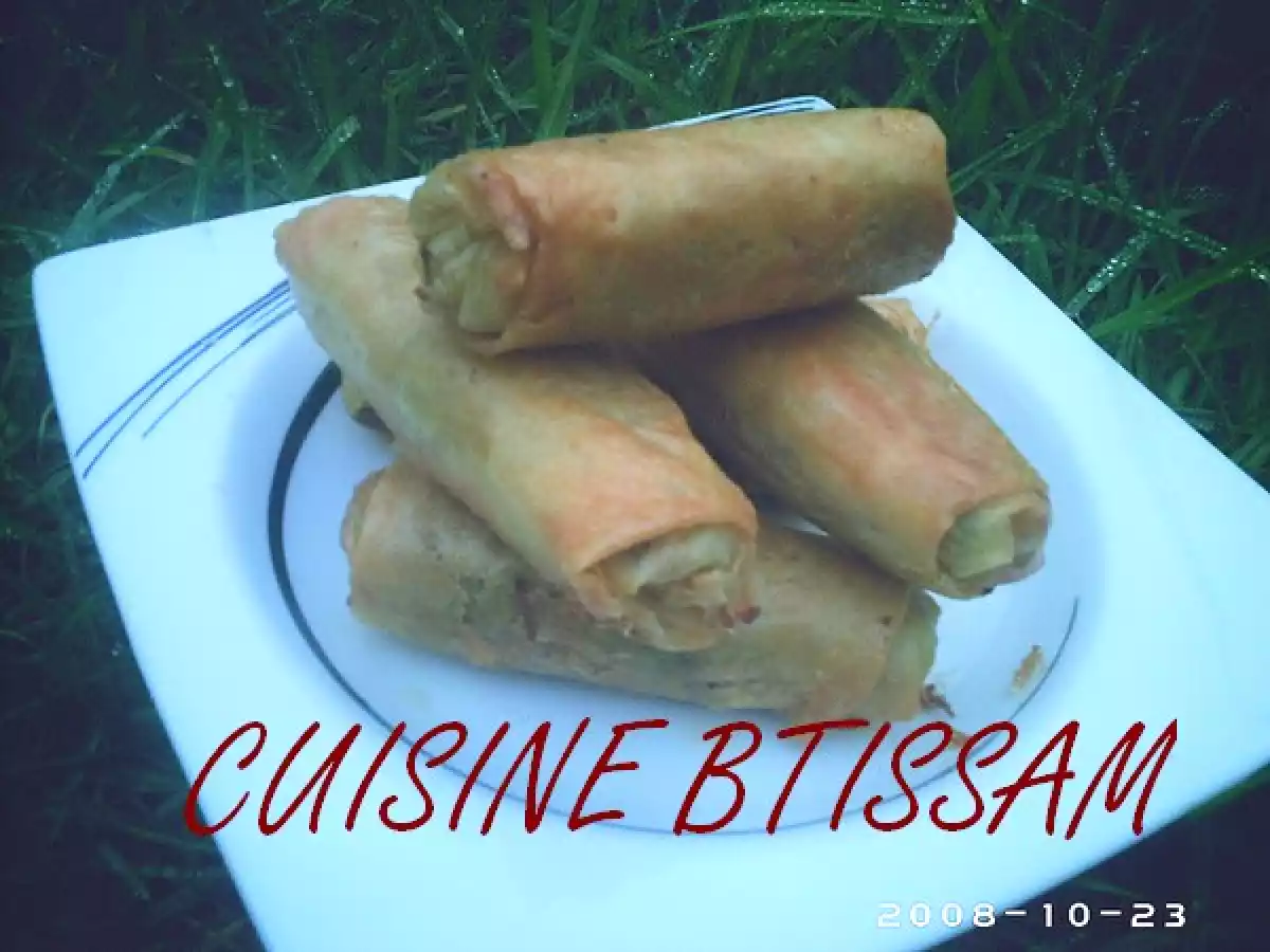 Nems gourmand aux fruits de mer.