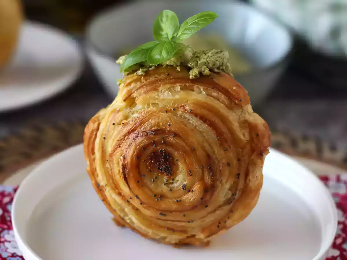 New York roll salé facile au pesto et fromage frais avec 4 ingrédients - photo 3