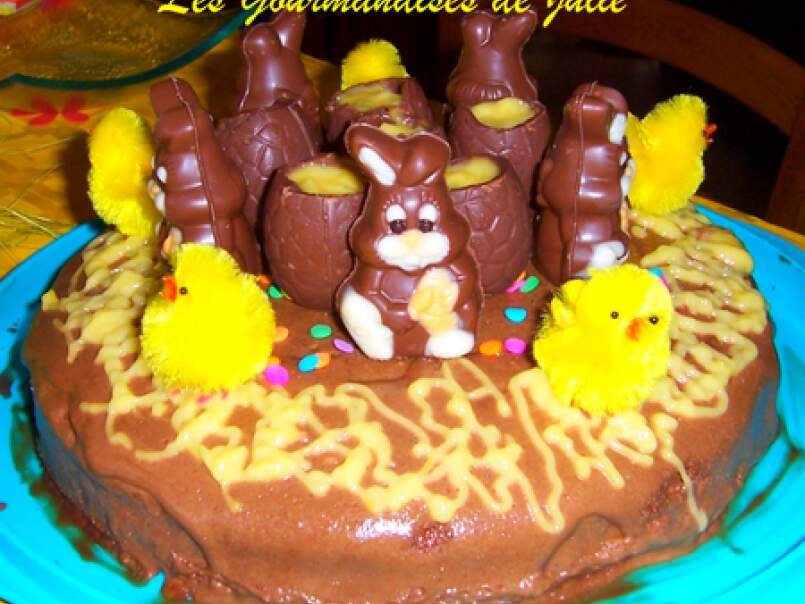 Nid de Pâques : gâteau chocolat-citron, photo 1