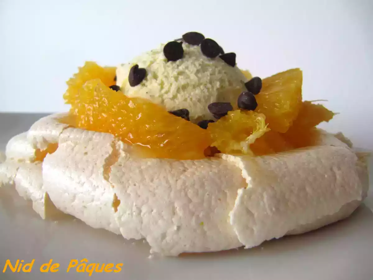 Nid de Pâques vanille orange