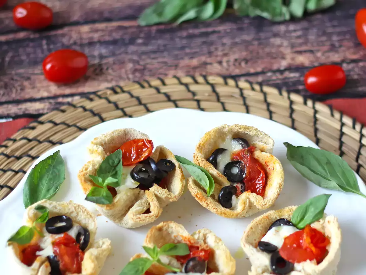 Nids de pain à la mozzarella, tomates et olives - photo 4