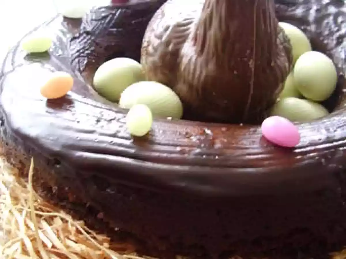 Nids de Pâques au chocolat rapide.