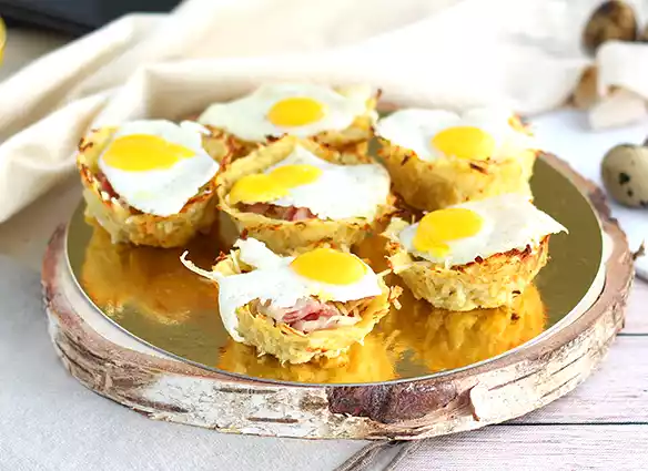 Recette de nids de pâques aux pommes de terre