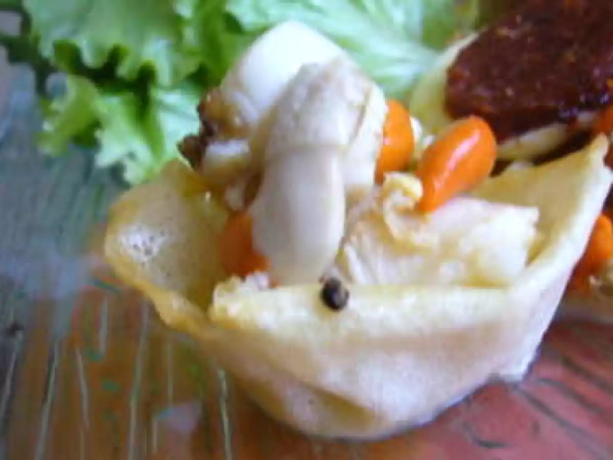 Nids de pétoncles à la fleur de sel, toasts de chorizo - photo 3