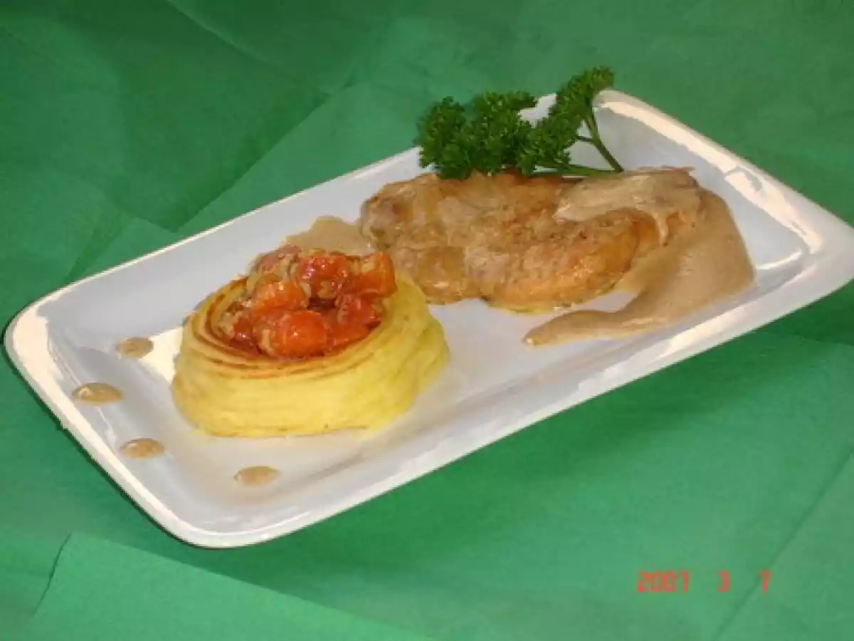 Nids de purée aux épinards/ et aux carottes - photo 2