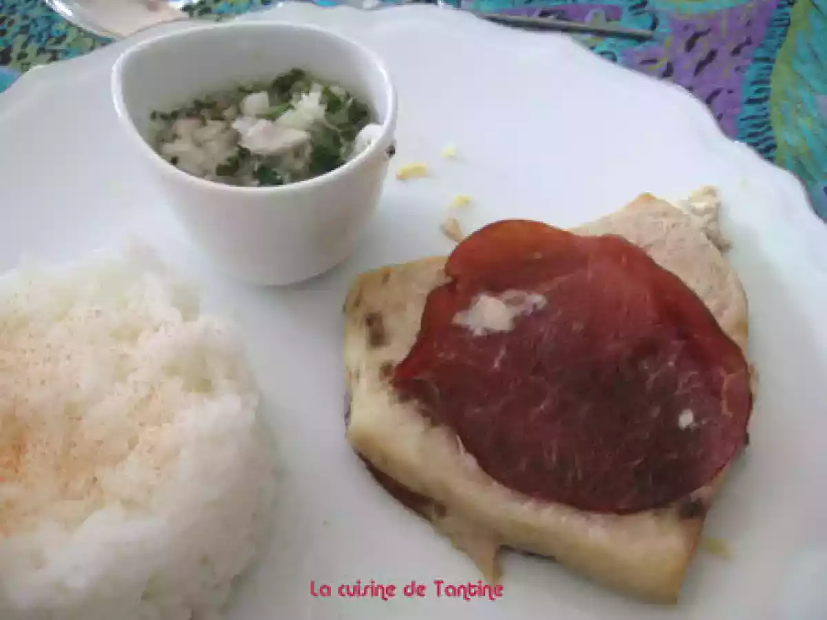 Noisette d'Espadon grillé au bacon, sauce chien - photo 2