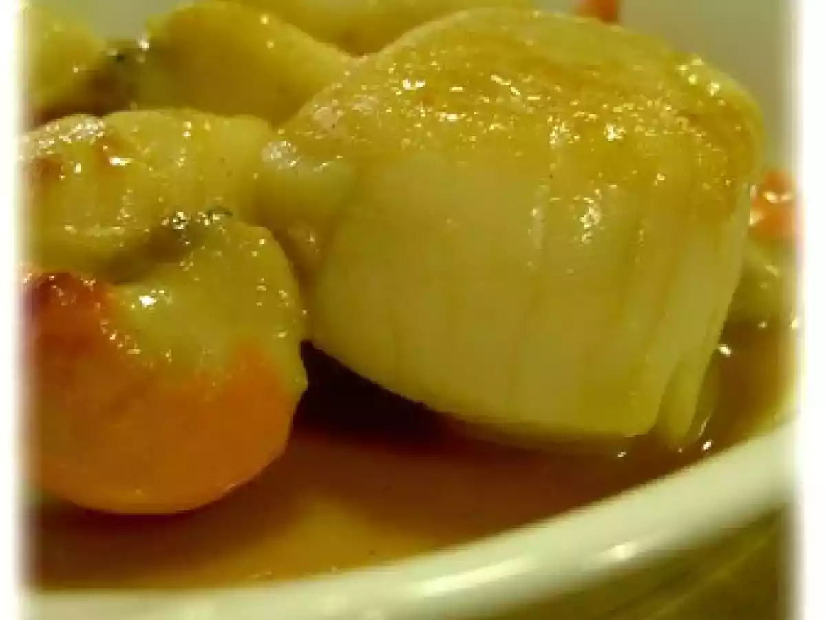 Noix de Saint Jacques à l'orange et au whisky