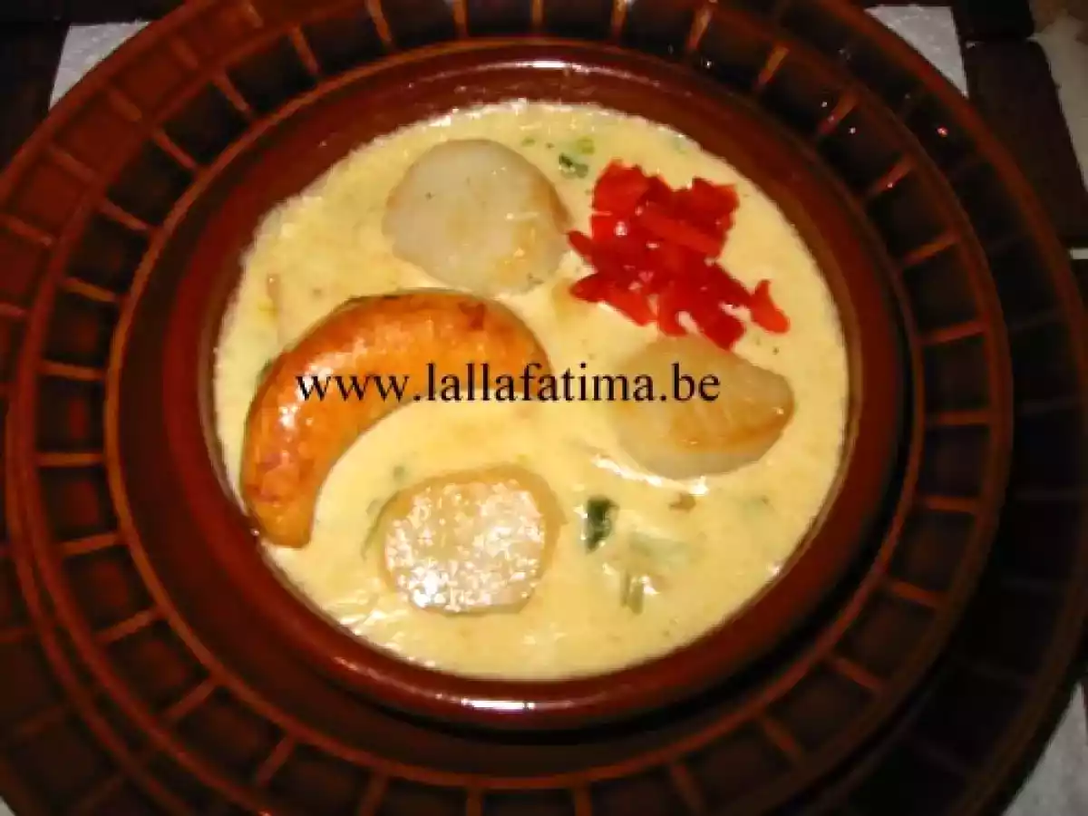 Noix de saint-jacques à la crème