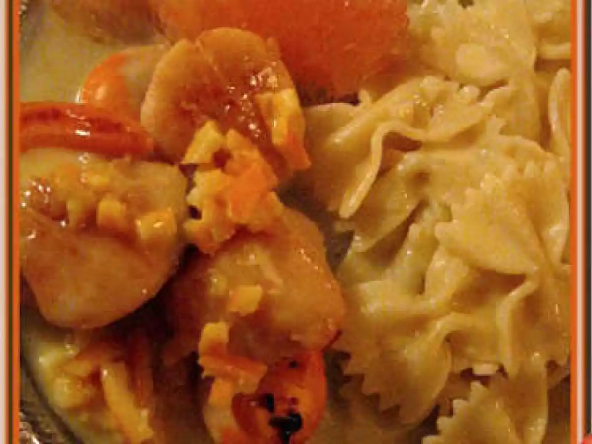 Noix de saint jacques à la crème de mandarine