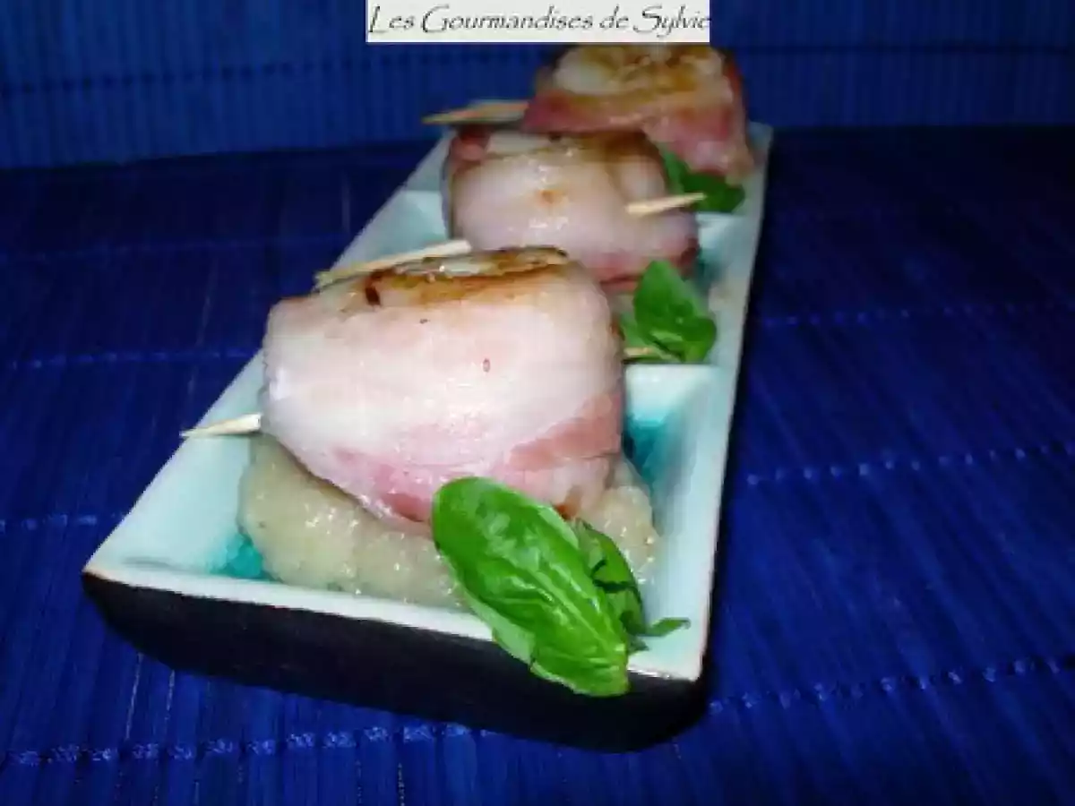 Noix de Saint-Jacques au Lard et purée de Céléri - photo 2