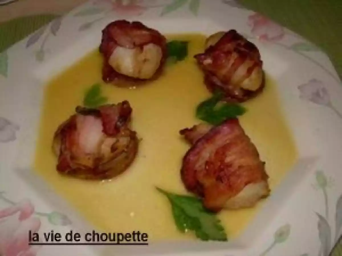 Noix de Saint-Jacques au lard fumé