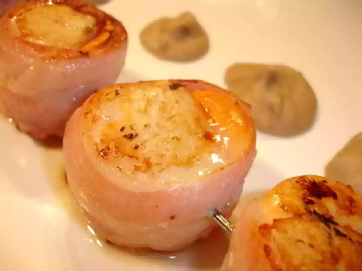 NOIX DE SAINT JACQUES AU LARD, PUREE DE CHATAIGNES - photo 2