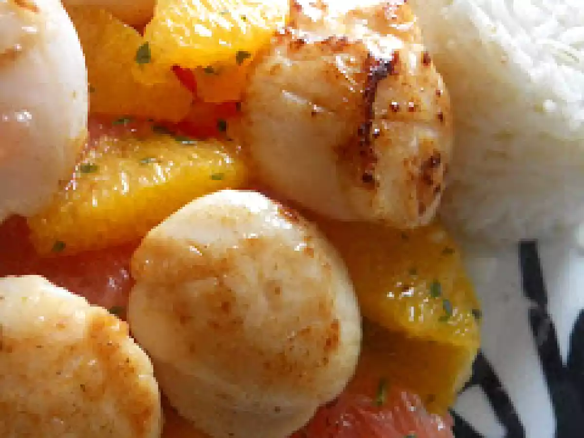 Noix de Saint-Jacques aux agrumes