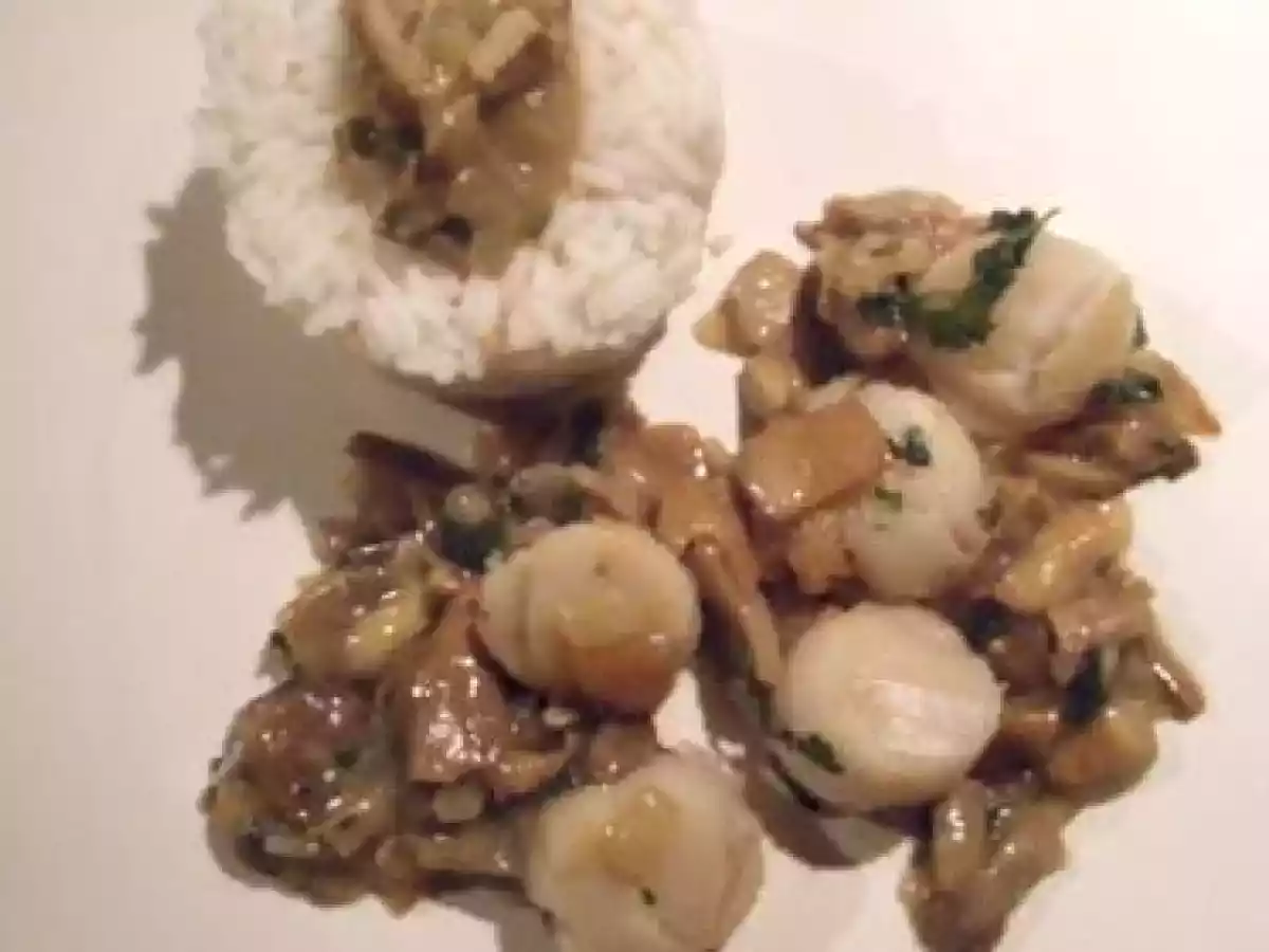 Noix de Saint-Jacques aux Cèpes