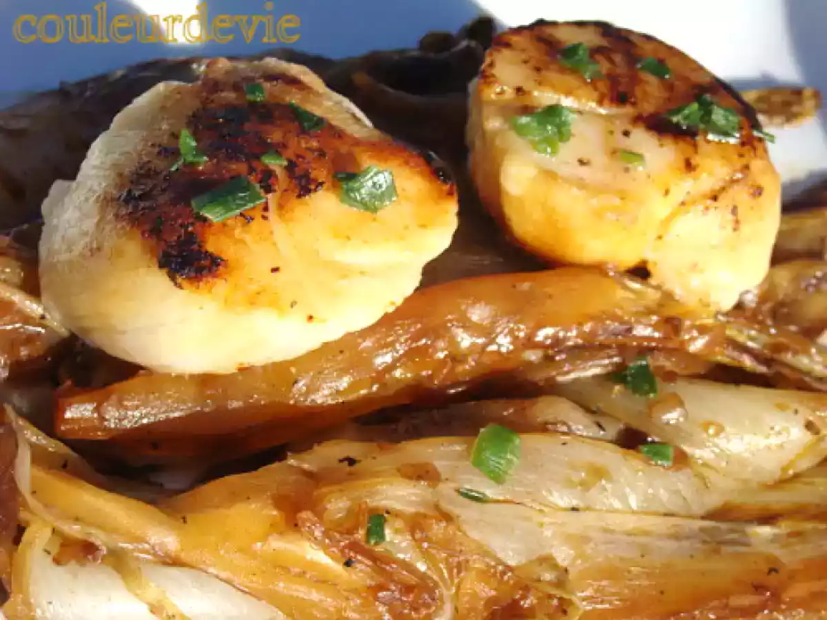 Noix de Saint-Jacques aux endives caramélisées - photo 2