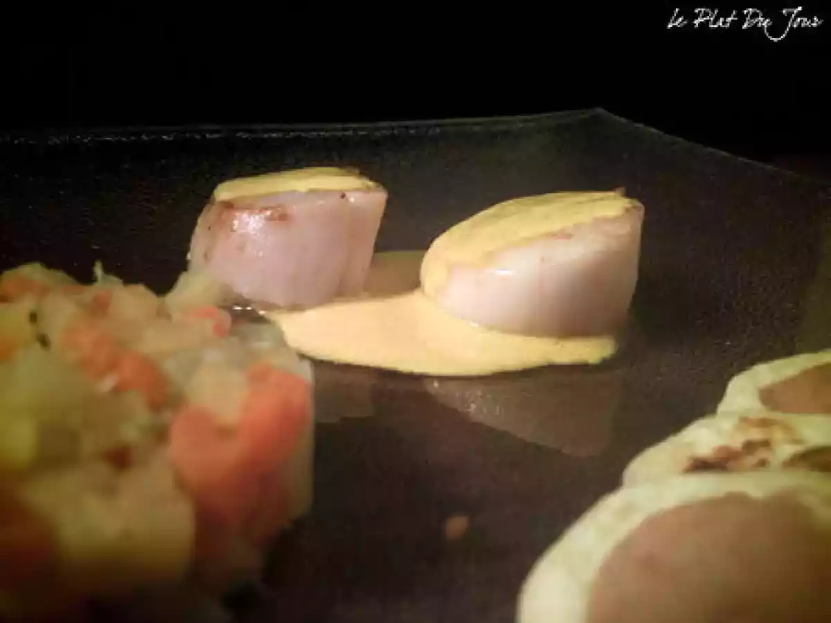 Noix de Saint-Jacques & crème au safran - photo 3