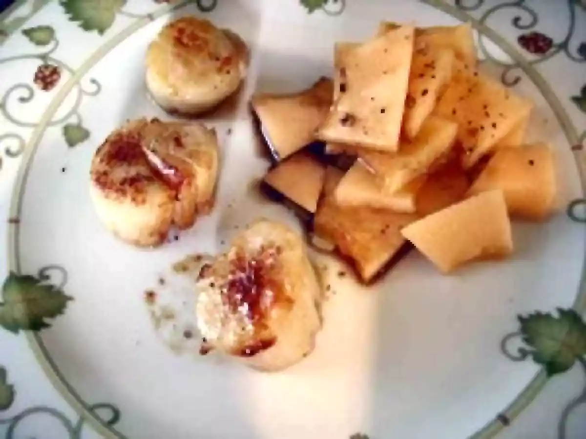 Noix de saint jacques et salade de melon - photo 2