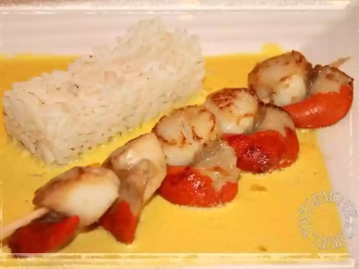 Noix de Saint-Jacques sauce au safran