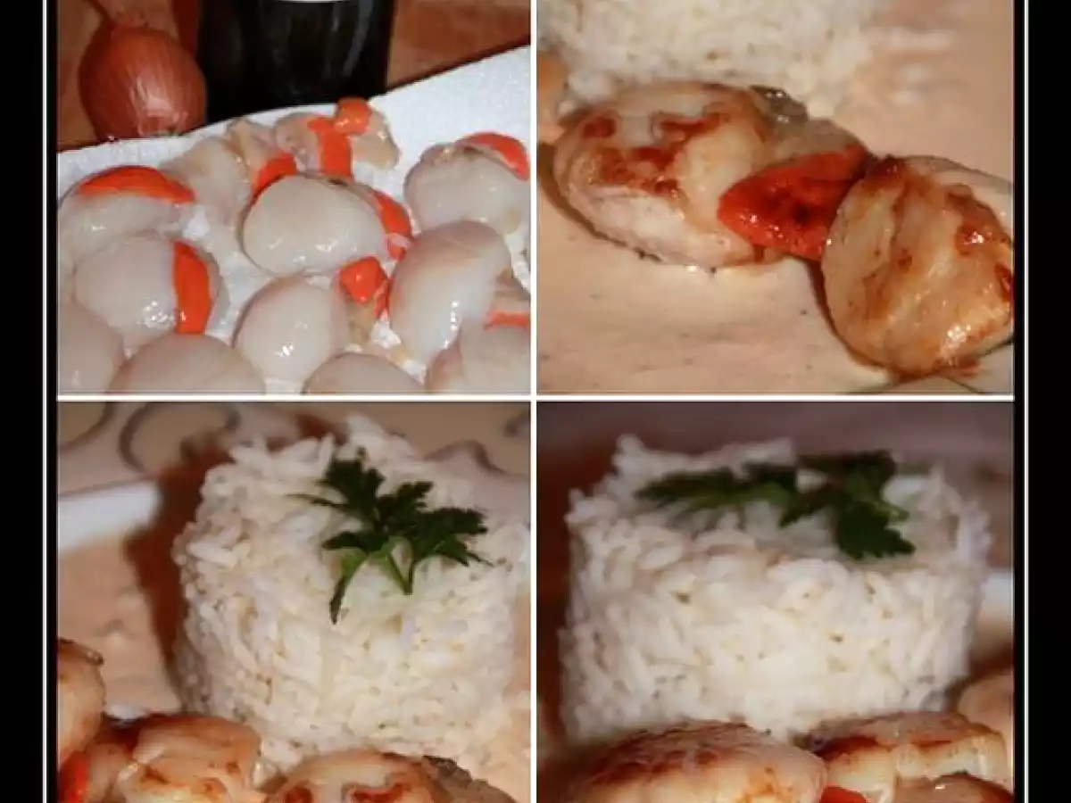 Noix de Saint-Jacques sauce échalote en brochette - photo 5