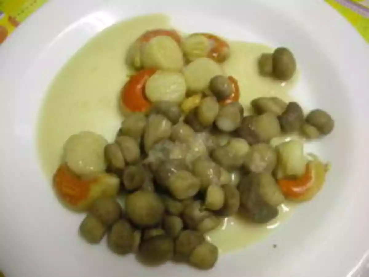 Noix de St Jacques aux champignons.