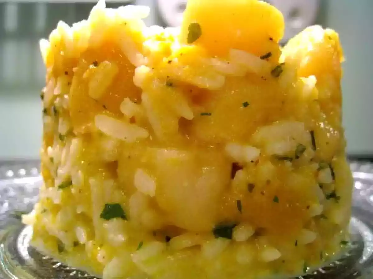 Noix de St Jacques et mangues