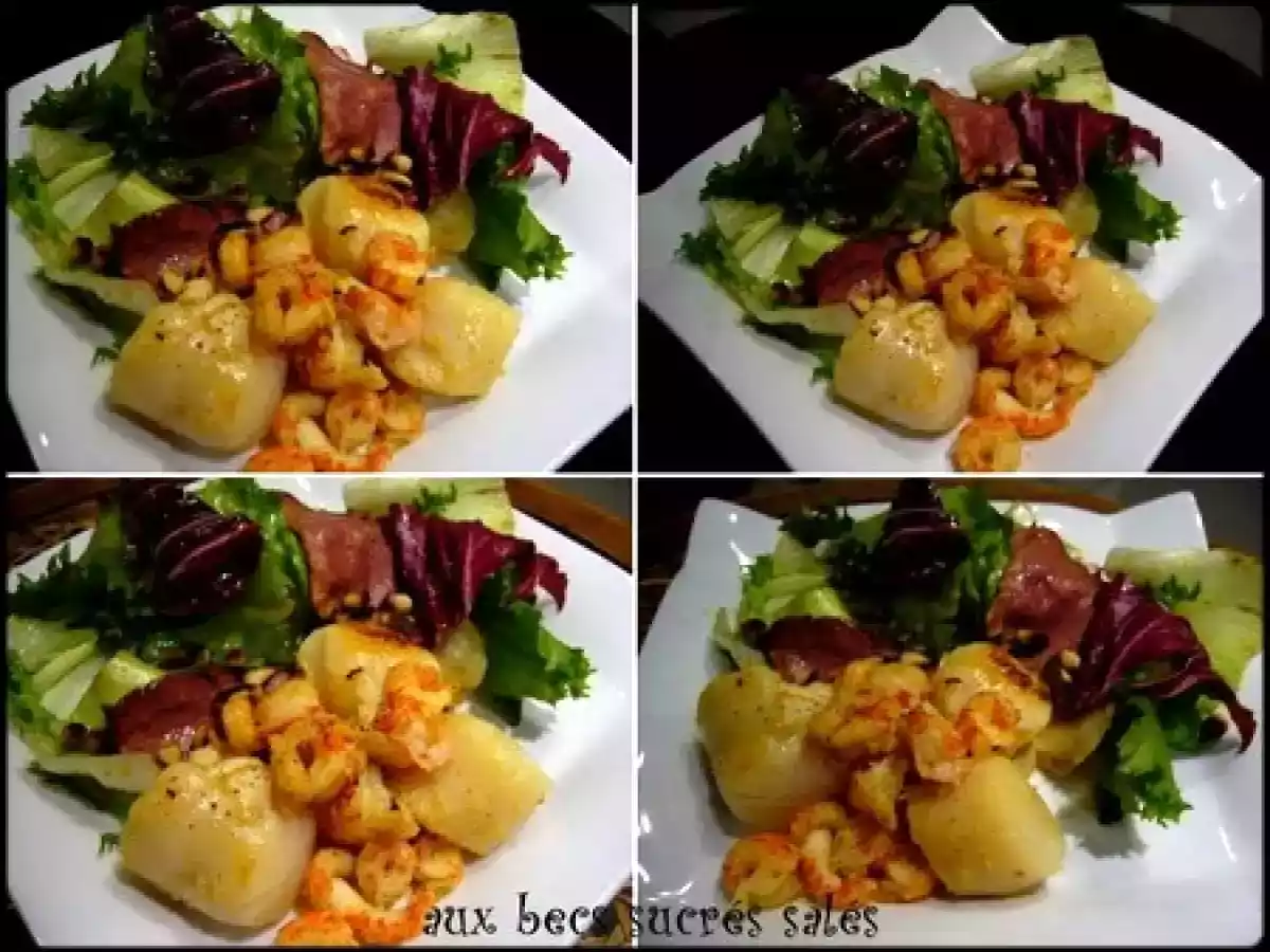 Noix de St-Jacques et queues d'écrevisses