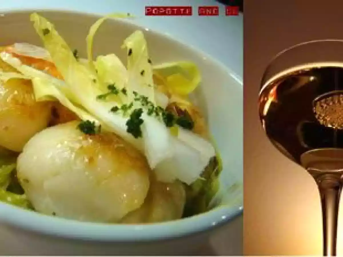 Noix de st jacques sur fondue de poireaux au curry