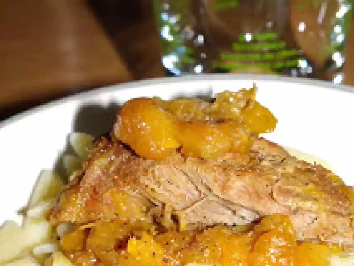 Noix de veau à la mangue épicée