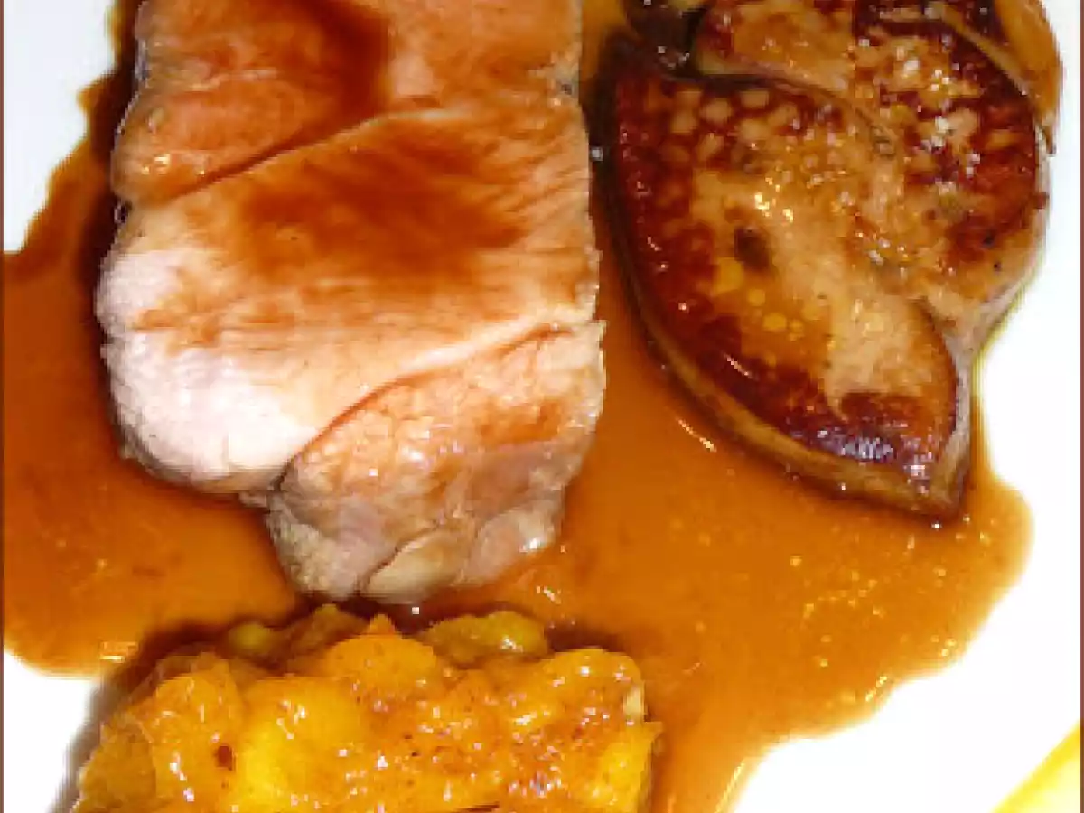 Noix de Veau & Foie Gras, Chutney de Mangue ...