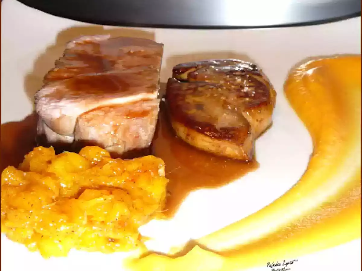 Noix de Veau & Foie Gras, Chutney de Mangue ... - photo 2