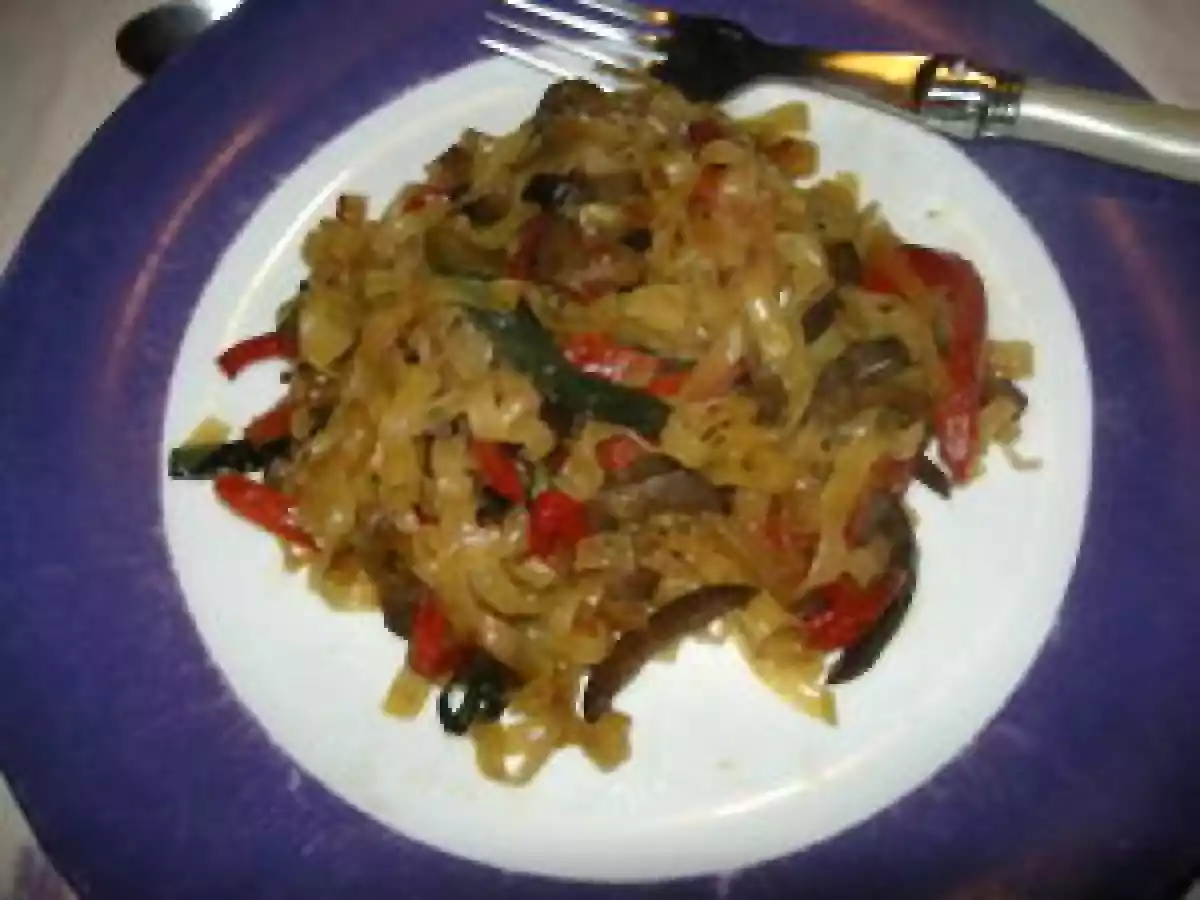 Nouilles Chinoise et Légumes en sucré-salé.