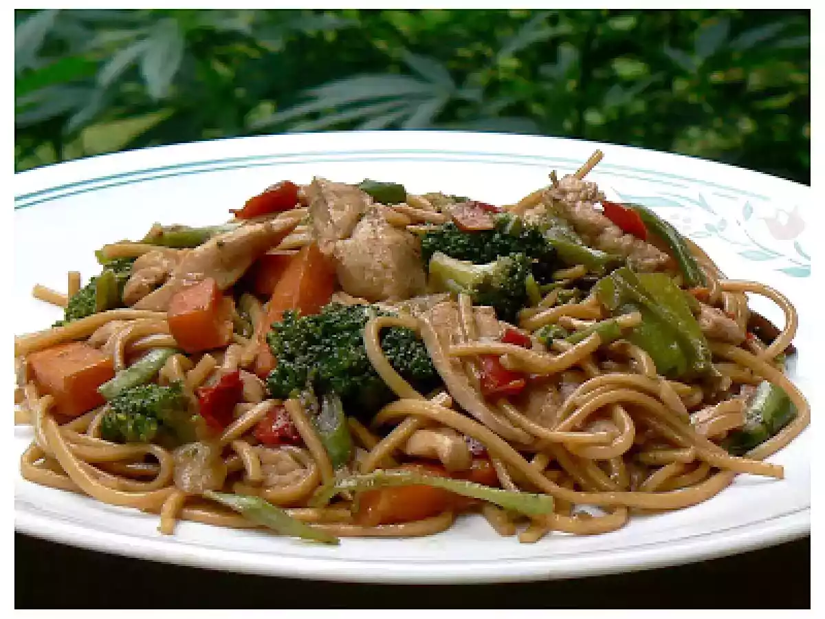 Nouilles chinoises au poulet