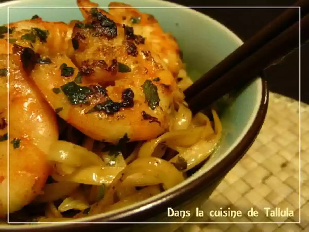 Nouilles chinoises sautées aux crevettes - photo 2