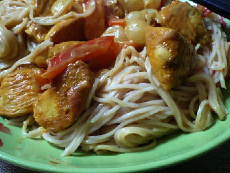 Nouilles et poulet sauce satay - photo 2