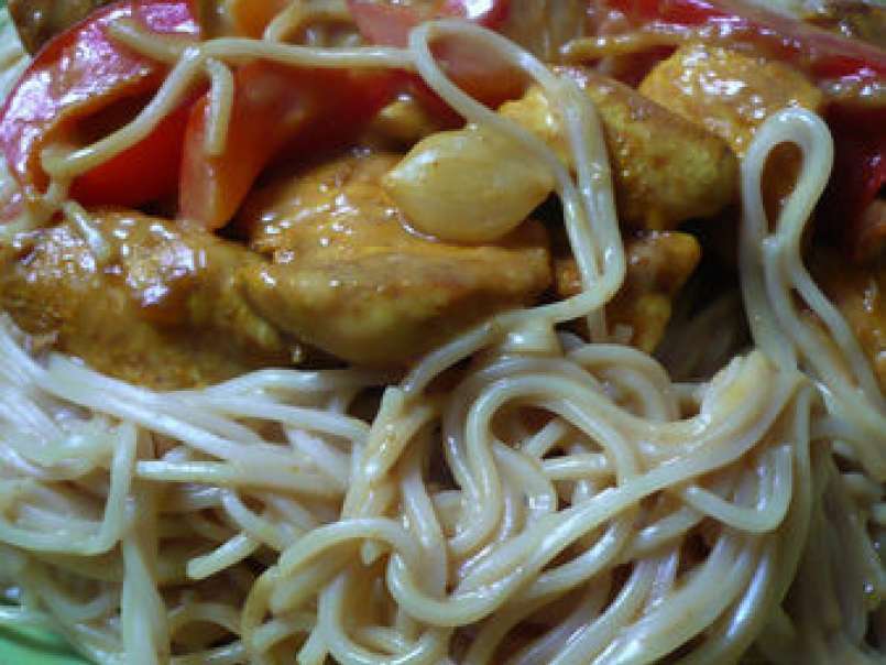 Nouilles et poulet sauce satay - photo 3