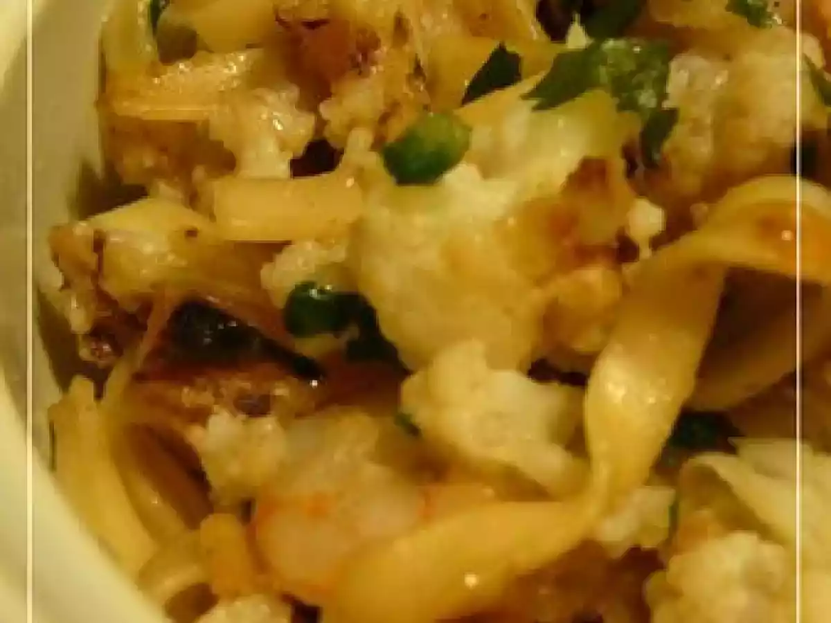 Nouilles sautées au chou-fleur et crevettes - photo 3