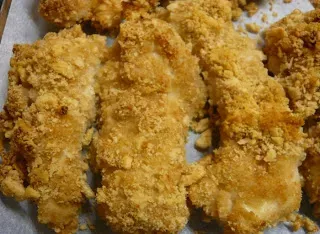 Nuggets de nigella ou les blans de poulet aux crackers /chicken nuggets  recipe of nigella - Recette Ptitchef
