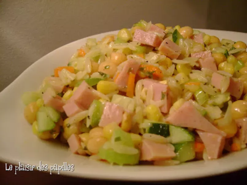 ~ Salade de pois chiches et jambon~, photo 1