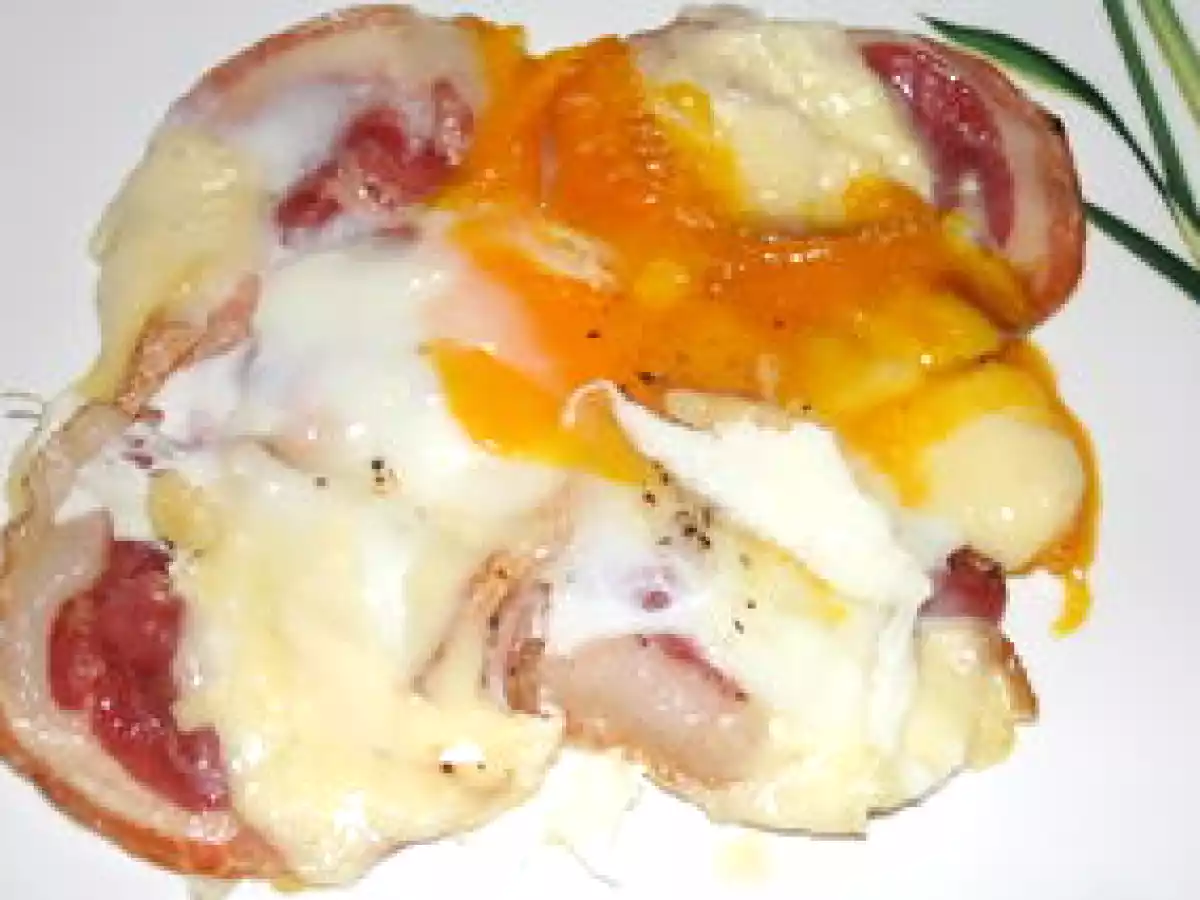 Oeuf cassé sur raclette