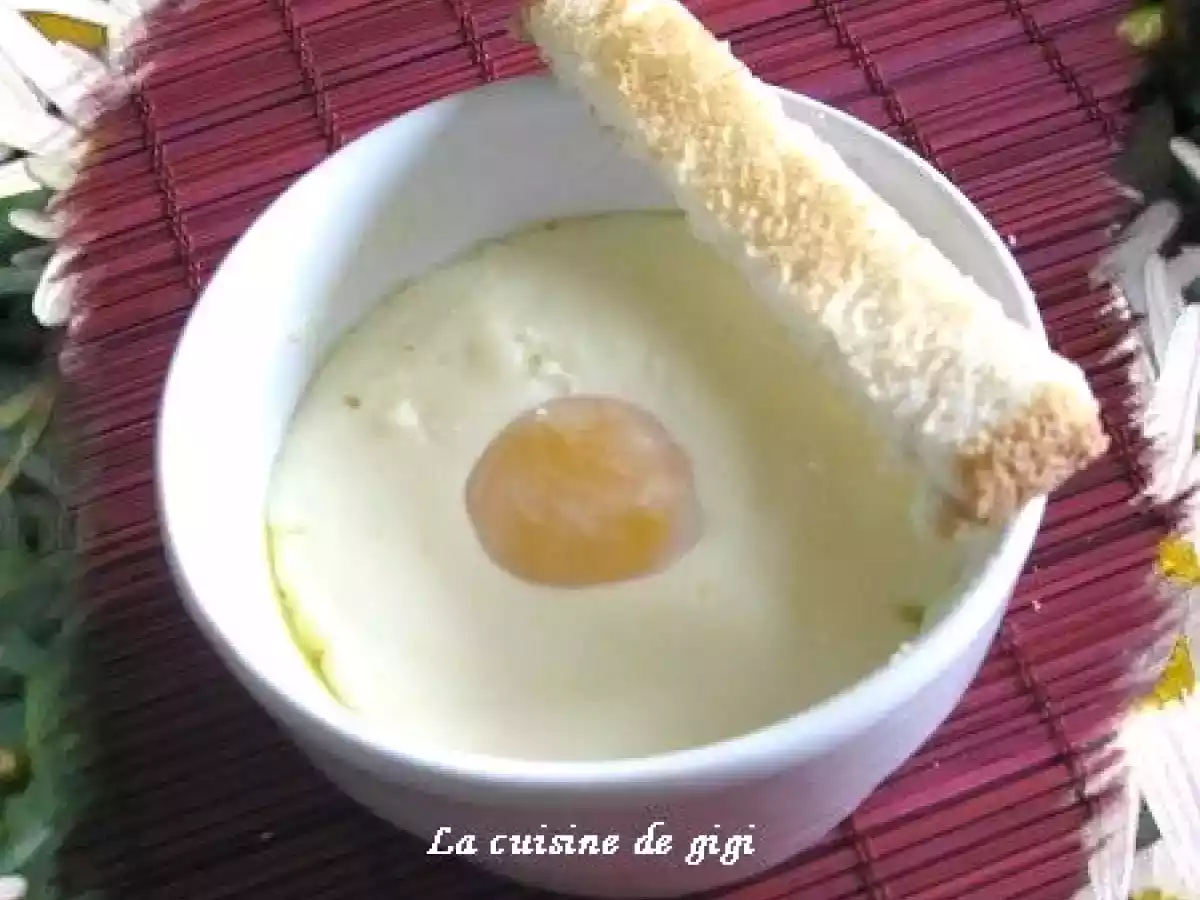 Oeuf cocotte à la vache qui rit