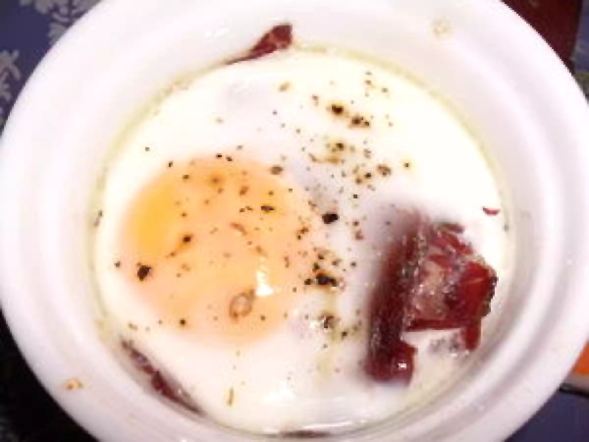 OEUF COCOTTE A LA VIANDE DES GRISONS - photo 2