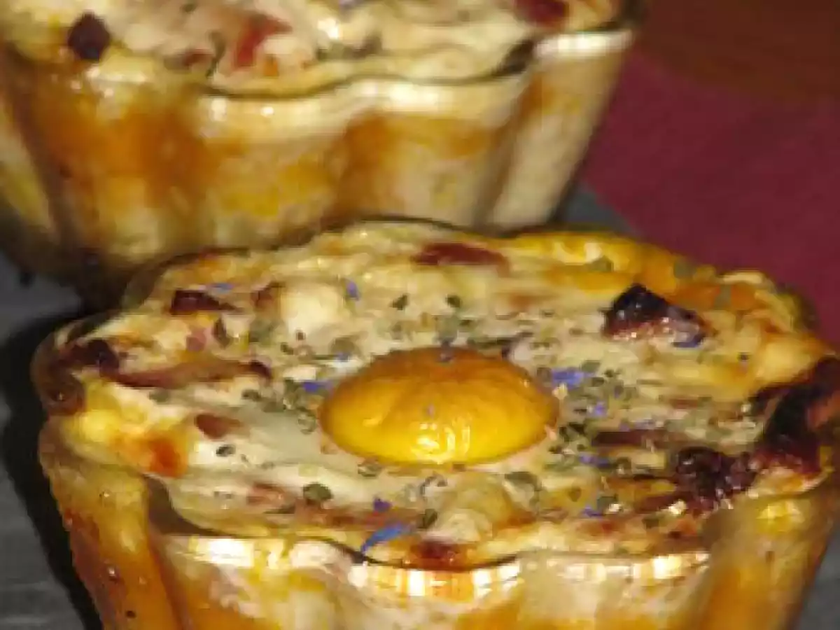 Oeuf cocotte au potiron et au reblochon