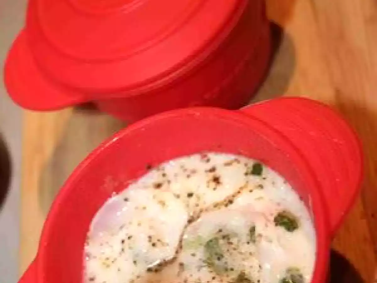 OEUF COCOTTE AU SAUMON CREME ET CIBOULETTE - photo 2