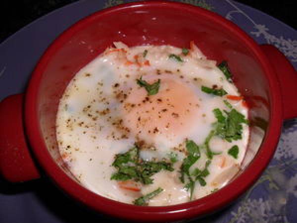 Oeuf Cocotte Au Surimi Recette Ptitchef