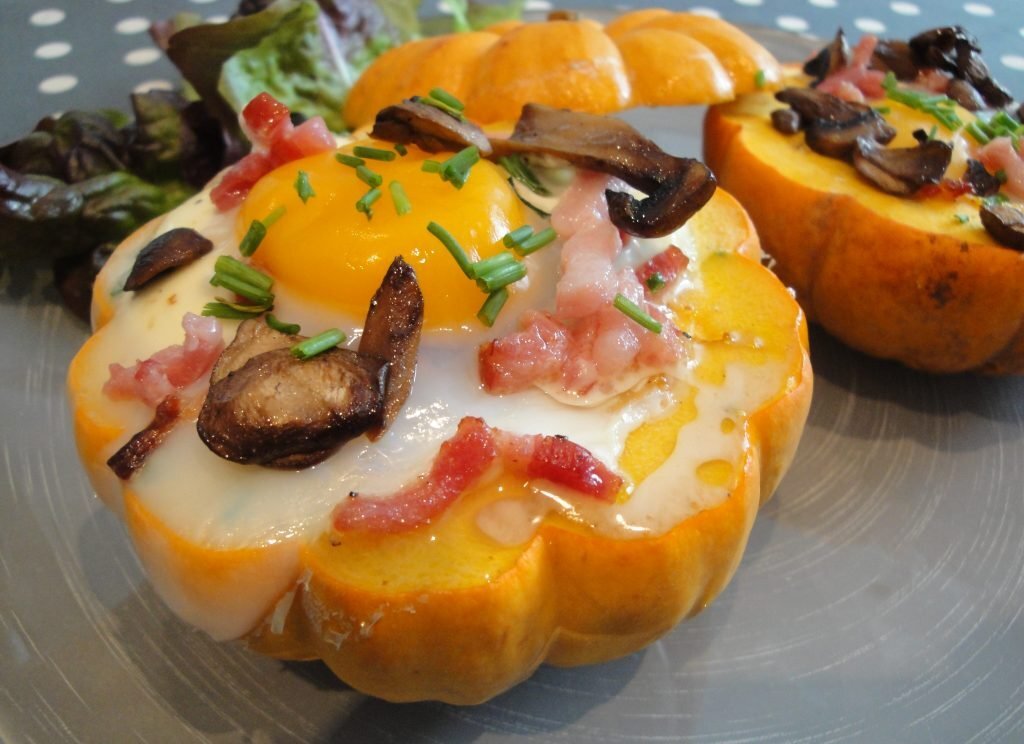 Oeuf cocotte en courge jack be little Recette Ptitchef